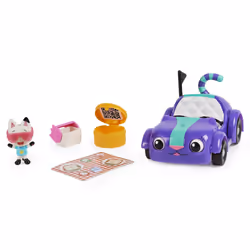 Gabby's Dollhouse Gabby et la Maison Magique - - Vehicule Chabriolette - Véhicule Avec 1 Figurine Et 2 Accessoires - Tiré Du ...