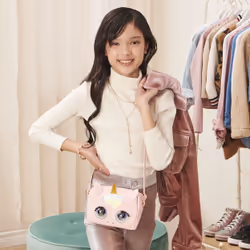 Purse Pets LICORNE - COMPAGNON INTERACTIF FORMAT SAC A MAIN - Animal Interactif Qui Cligne Des Yeux Avec Effets Sonores et Différents Modes De Jeu - 6062241 - Jouet Enfant 5 Ans et +