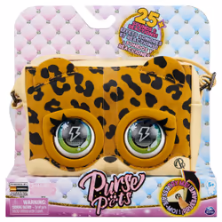 Purse Pets LEOPARD - COMPAGNON INTERACTIF FORMAT SAC A MAIN - Animal Interactif Qui Cligne Des Yeux Avec Effets Sonores et Di ...