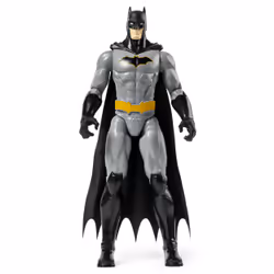 DC Comics BATMAN - Figurine Batman Articulée De 30 cm - Figurine Super Héros - Gris Et Noir - Figurine Batman Renaissance - Batman Jouet à Collectionner - Jouet Enfant 3 Ans et