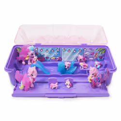 Hatchimals - PACK AVENTURE 10 FAMILLE SURPRISE LICORNES - Boîte Oeufs 10 Figurines à Collectionner - Transport facile - Thème Famille - 6063118 - Jouet enfant 5 Ans et +