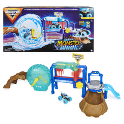 Monster Jam Megalodon Monster Wash, Inclut un monster truck Megalodon qui change de couleur