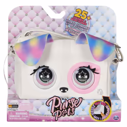 Purse Pets CHIOT ARC-EN-CIEL - COMPAGNON INTERACTIF FORMAT SAC A MAIN - Animal Interactif Qui Cligne Des Yeux Avec Effets Son ...
