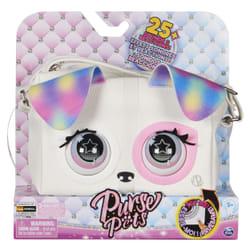 Purse Pets CHIOT ARC-EN-CIEL - COMPAGNON INTERACTIF FORMAT SAC A MAIN - Animal Interactif Qui Cligne Des Yeux Avec Effets Sonores et Différents Modes De Jeu - 6063495 - Jouet Enfant 5 Ans et +