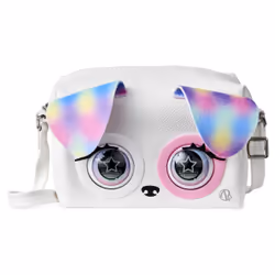 Purse Pets CHIOT ARC-EN-CIEL - COMPAGNON INTERACTIF FORMAT SAC A MAIN - Animal Interactif Qui Cligne Des Yeux Avec Effets Sonores et Différents Modes De Jeu - 6063495 - Jouet Enfant 5 Ans et +