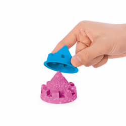 Kinetic Sand Shimmer, Coffret Château de sable scintillant avec 453 g de scintillant rose, 3 moules et 2 outils - Vue supplémentaire 4