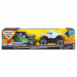 Monster Jam , Monster trucks Racing Rivals officiels radiocommandés Grave Digger vs. Megalodon, échelle 1:24, Monster truck, ...