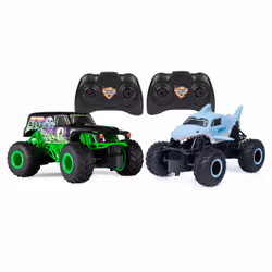 Monster Jam , Monster trucks Racing Rivals officiels radiocommandés Grave Digger vs. Megalodon, échelle 1:24
