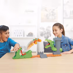 Monster Jam - PLAYSET DUELING DRAGON 1:64 - Univers De Jeu Pour Lancer Ses Véhicules Tour Dragon - 1 Véhicule Monster Truck Dragon - Show À Collectionner 1:64 - Jouet Enfant 3 Ans et +