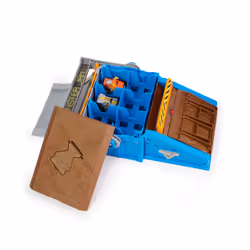Monster Jam - PLAYSET MINI FREESTYLE FLIP ARENA - Playset Transformable Jeu Et Rangement Avec 2 Monster Trucks Officiels Format Mini - Show - Jouet Enfant 3 Ans et +