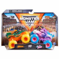 Monster Jam , Monster trucks en métal moulé Dragon Vs. Sparkle Smash officiels, échelle 1:64, jouets pour garçons à partir de ...