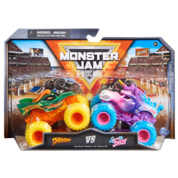 Monster Jam , Monster trucks en métal moulé Dragon Vs. Sparkle Smash officiels, échelle 1:64, jouets pour garçons à partir de 3 ans