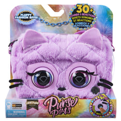 Purse Pets FLUFFY SERIES - CHATON - COMPAGNON INTERACTIF FORMAT SAC A MAIN - Chaton Animal Interactif Fausse Fourrure Qui Cligne Des Yeux - Sons et Modes De Jeu - 6064127 - Jouet Enfant 5 Ans et +