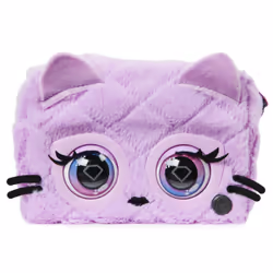 Purse Pets FLUFFY SERIES - CHATON - COMPAGNON INTERACTIF FORMAT SAC A MAIN - Chaton Animal Interactif Fausse Fourrure Qui Cligne Des Yeux - Sons et Modes De Jeu - 6064127 - Jouet Enfant 5 Ans et +