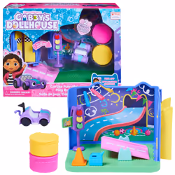 Gabby's Dollhouse Gabby et la Maison Magique - - Playset Deluxe La Salle De Jeu Chabriolette - Figurine Accessoires - Pièce Pour Maison de Poupée - Gabby Et La Maison Magique - Jouet Enfant 3 Ans et +