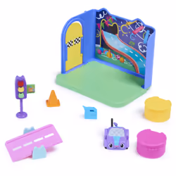 Gabby's Dollhouse Gabby et la Maison Magique - - Playset Deluxe La Salle De Jeu Chabriolette - Figurine Accessoires - Pièce Pour Maison de Poupée - Gabby Et La Maison Magique - Jouet Enfant 3 Ans et +