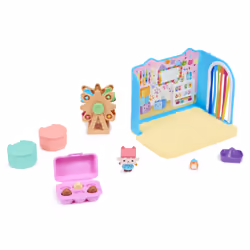 Gabby's Dollhouse Gabby et la Maison Magique - - Playset Deluxe Atelier Bébé Boîte - 1 Figurine Accessoires - Pièce Maison de Poupée - Dessin Animé Gabby Et La Maison Magique - Jouet Enfant 3 Ans et +