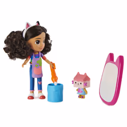 Gabby's Dollhouse , Poupées Gabby artiste et accessoires de luxe dont une tablette avec surface réactive à l'eau et pinceau à eau, jouets pour filles et garçons à partir de 3 ans