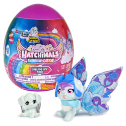 Hatchimals - PACK DE 2 FAMILLE SURPRISE 1 ADO + 1 BEBE SAISON 2 - Figurines Surprises à Collectionner Thème Famille - Jouet enfant 5 Ans et + - Modèle Aléatoire