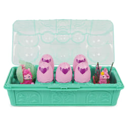 Hatchimals - PACK AVENTURE 10 FAMILLE SURPRISE LAMAS - Boîte Oeufs 10 Figurines à Collectionner - Transport facile - Thème Famille Lamas Fleuristes - Jouet enfant 5 Ans et +