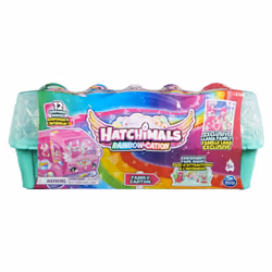 Hatchimals - PACK AVENTURE 10 FAMILLE SURPRISE LAMAS - Boîte Oeufs 10 Figurines à Collectionner - Transport facile - Thème Famille Lamas Fleuristes - Jouet enfant 5 Ans et +