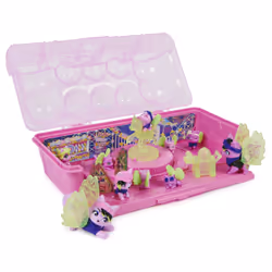 Hatchimals - PACK AVENTURE 10 FAMILLE SURPRISE LOUPS - Boîte Oeufs 10 Figurines à Collectionner - Transport facile - Thème Famille Loups Motards - Jouet enfant 5 Ans et +