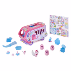 Hatchimals - PLAYSET CAMPING CAR ARC-EN-CIEL FAMILLE SURPRISE - Camping-Car Transformable Pour Aventures Inédites Avec Figurines À Collectionner - Thème Famille - Jouet enfant 5 Ans et +