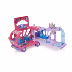 Hatchimals - PLAYSET CAMPING CAR ARC-EN-CIEL FAMILLE SURPRISE - Camping-Car Transformable Pour Aventures Inédites Avec Figurines À Collectionner - Thème Famille - Jouet enfant 5 Ans et +