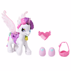 Hatchimals CollEGGtibles, Jouet interactif licorne Hatchicorn qui bat vraiment des ailes, avec plus de 60 effets sonores et l ...