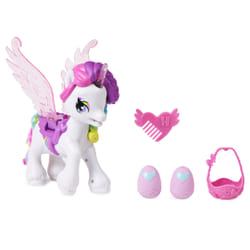 Hatchimals CollEGGtibles, Jouet interactif licorne Hatchicorn qui bat vraiment des ailes, avec plus de 60 effets sonores et lumineux et 2 bébés exclusifs, Jouets pour filles