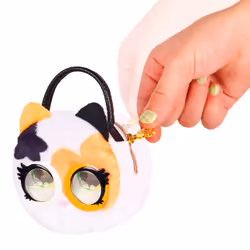 Purse Pets MICRO - CHATON - MINI COMPAGNON FORMAT SAC A MAIN - Petit Animal A Accrocher A Son Ou A La Ceinture - Bouge Les Yeux - 6064526 - Jouet Enfant 5 Ans et +