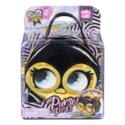 Purse Pets MICRO - PINGOUIN - MINI COMPAGNON FORMAT SAC A MAIN - Petit Animal A Accrocher A Son Ou A La Ceinture - Bouge Les Yeux - 6064530 - Jouet Enfant 5 Ans et +
