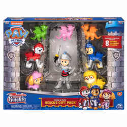 PAW Patrol PAT' PATROUILLE RESCUE KNIGHTS - MULTIPACK 8 FIGURINES CHEVALIERS &amp; DRAGONS Réunis la Pat' Patrouille Mission  ...