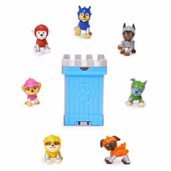 PAW Patrol Rescue Knights Mini-figurine surprise à collectionner de 5,1 cm avec une boîte tour de château (plusieurs modèles ...