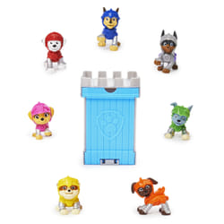 PAW Patrol Rescue Knights Mini-figurine surprise à collectionner de 5,1 cm avec une boîte tour de château (plusieurs modèles disponibles)