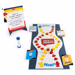Games DÉFIE TES PARENTS - Nouvelle Edition du Jeu de Société où Parents et Enfants s’affrontent - Un Jeu de Plateau Convivial pour toute la Famille avec Questions et Défis Amusants - Jeu Enfant 6 Ans et +