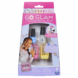 Cool Maker GO GLAM Refill Pack avec 2 cartouches de motifs et du vernis à ongles à utiliser avec la machine à ongles du U-niq ...