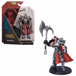 League of Legends FIGURINE 10 CM DARIUS - Figurine Articulée Darius 10 cm A Collectionner - Avec Détails Qualité Et 1 Accessoires - Collection Champion