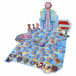 PAW Patrol PAT PATROUILLE LE FILM - JEU DE PLATEAU - Jeu de Société Avec Missions Univers La Pat'Patrouille Et Tour de Contrôle, Pions, Jetons et Cartes Mission