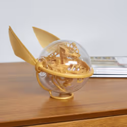 Wizarding World PERPLEXUS - HARRY POTTER VERSION VIF D'OR - Parcours Labyrinthe 3D - Jeu de Casse-Tête d'Action et de Réflexe Perplexus Harry Potter Avec 30 Défis