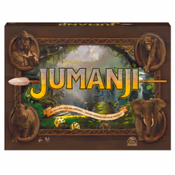Games Jeu JUMANJI - Retro Nouvelle Edition - Jeu de Société pour Toute La Famille avec Plateau de Jeu
