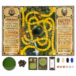 Games Jeu JUMANJI - Retro Nouvelle Edition - Jeu de Société pour Toute La Famille avec Plateau de Jeu, Nombreux Défis Et Ambiance du Film Version Française - 6062338 - Jeu 8 Ans et + - Vue supplémentaire 5