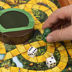 JEU JUMANJI PLATEAU BOIS rétro - nouvelle édition