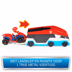 PAW Patrol LA PAT' PATROUILLE - - PACK PAT' PATROUILLEUR TRUE METAL - Pack Camion Pat'Patrouilleur voiture Die Cast Ryder À Collectionner - Camion + Voiture Pat' Patrouille - Jouet Enfant 3 Ans et +