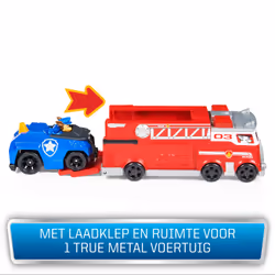 PAW Patrol La Pat' Patrouille - Pack Camion De Pompiers True Metal - Pack Camion De Pompiers Avec Véhicule Die Cast De Chase À Collectionner - - 6063231 - Jouet Enfant 3 Ans Et +