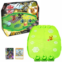 Bakugan EVOLUTIONS - ARENE DE COMBAT EVO BATTLE SAISON 4 - Arène Officielle De Combat 60 Cm - 1 Bille Exclusive 2 Bakucore 2 Cartes Collection - Dessin Animé - Jouet Enfant 6 Ans et +