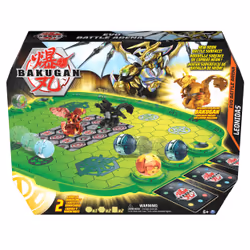 Bakugan EVOLUTIONS - ARENE DE COMBAT EVO BATTLE SAISON 4 - Arène Officielle De Combat 60 Cm - 1 Bille Exclusive 2 Bakucore 2 Cartes Collection - Dessin Animé - Jouet Enfant 6 Ans et +