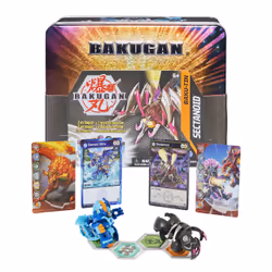 Bakugan Baku-Tin, Sectanoid, Boîte de rangement de collection avec mystère, cartes à collectionner, jouets pour garçons à par ...