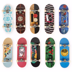 Tech Deck FINGER SKATE - - PACK 10 FINGER SKATES - Coffret De 10 Authentiques Finger Skates A Collectionner - 6061099 - Jouet Enfant 6 Ans et +