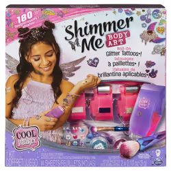 Cool Maker - SHIMMER ME BODY ART - Coffret Tatouages Éphémères Personnalisables Avec 180 Motifs